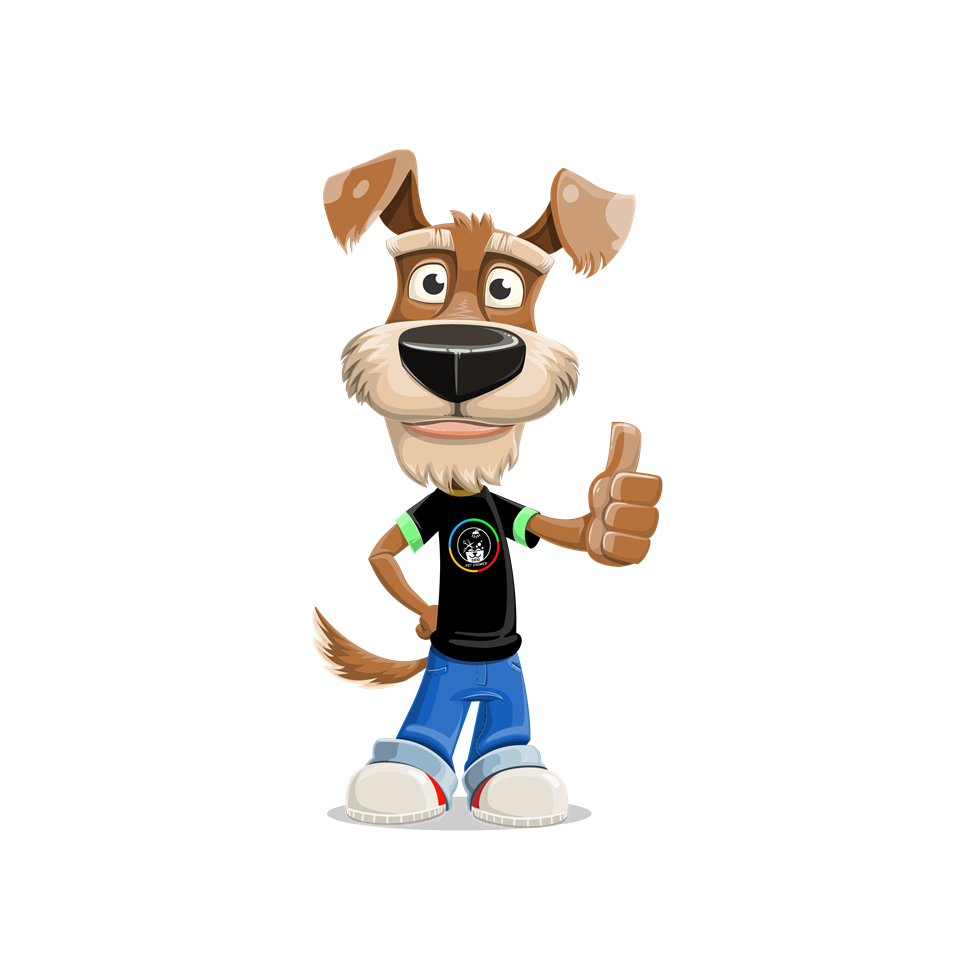 Mascote da Desi Pet Shower